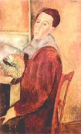 Photo:  Amedeo Modigliani, Autoportrait (Autoritratto), 1919